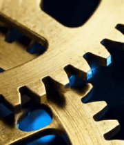 	 金色齿轮特写素材1709#横屏 