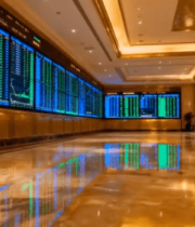 金融大厅股票数据显示屏12463#横屏 