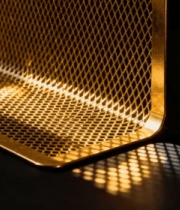 	 金色金属网格特写画面4952#横屏 