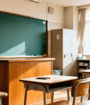 教室内部桌椅黑板场景(1)6333#横屏 