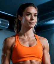 健身房中健身女性特写5541#横屏 