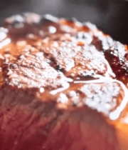 煎制成熟牛排特写4801#横屏 