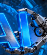 机械手臂握持字样画面2393#横屏 