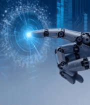 机械手臂触摸发光界面3927#横屏 