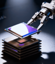 机械臂操作芯片素材8114#横屏 