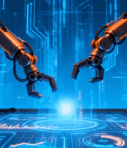 机械臂操作科技场景5436#横屏 