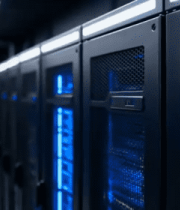 机房内排列整齐的服务器3279#横屏 