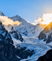 雪山山脉日出自然风光5955#横屏 