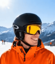 滑雪场男子滑雪装备特写3067#横屏 