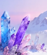 雪山前彩色水晶景观7800#横屏 