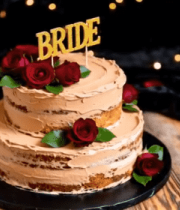 婚礼双层蛋糕特写3361#横屏 