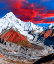 雪山自然风光全景素材1207#横屏 