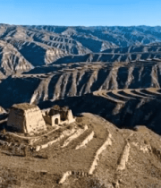 黄土高原古老建筑俯瞰7244#横屏 