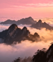 黄山云海自然风光素材12332#横屏 