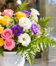 花瓶中多彩花卉特写478#横屏 