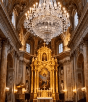 华丽教堂内部全景7015#横屏 