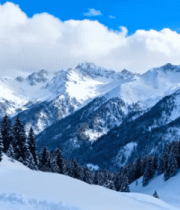 雪山森林冬季自然风光926#横屏 