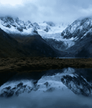 雪山湖泊自然风光1419#横屏 