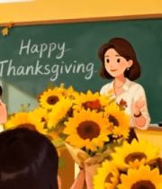 学生教室送花感恩老师3734#横屏 