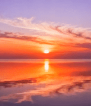 湖面日落天空晚霞美景6726#横屏 