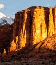 	 红岩与雪山自然风光2019#横屏 