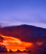 绚丽晚霞与壮观云层景象508#横屏 