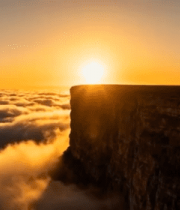 悬崖云海日出景象14008#横屏 