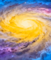 绚丽螺旋星系太空场景2841#横屏 
