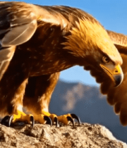 雄鹰于山间展翅飞翔4591#横屏 