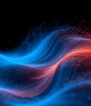 红蓝粒子光效动态背景素材12118#横屏 