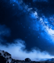 星空下的岩石夜景素材13578#横屏 