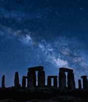 星空下的巨石阵全景3796#横屏 