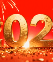 新年金色数字特效画面10532#横屏 