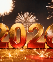 新年数字特效画面1540#横屏 