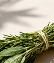 新鲜迷迭香与鼠尾草食材素材7199#横屏 