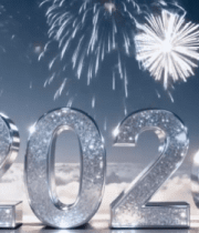 新年烟花云端场景素材8484#横屏 