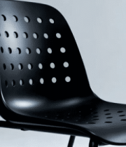 黑色孔洞设计椅子特写10077#横屏 