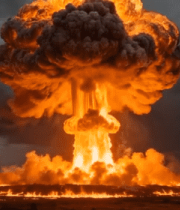 核弹爆炸蘑菇云场景7549#横屏 