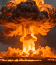 核弹爆炸蘑菇云场景7549#横屏 