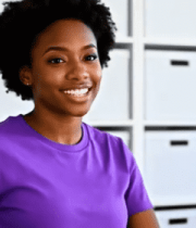 黑人女性直播指向展示物品6370#横屏 