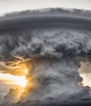 核爆炸蘑菇云天空景象178#横屏 