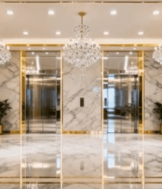 豪华大理石电梯厅室内场景310#横屏 