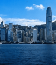 香港城市天际线海港全景3553#横屏 