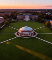 航拍大学校园全景617#横屏 