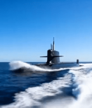 	 海洋中航行的潜艇14216#横屏 