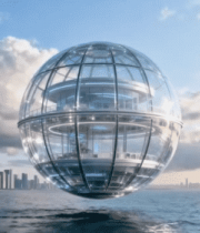 海上悬浮透明球形建筑5593#横屏 