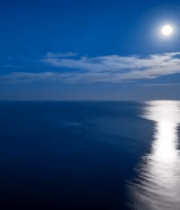 海上明月夜景素材15096#横屏 