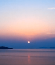 	 海上日出远景自然风光12007#横屏 