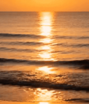 海上日落海浪景观944#横屏 