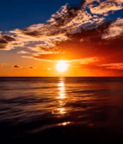 海上日落美景(1)8437#横屏 